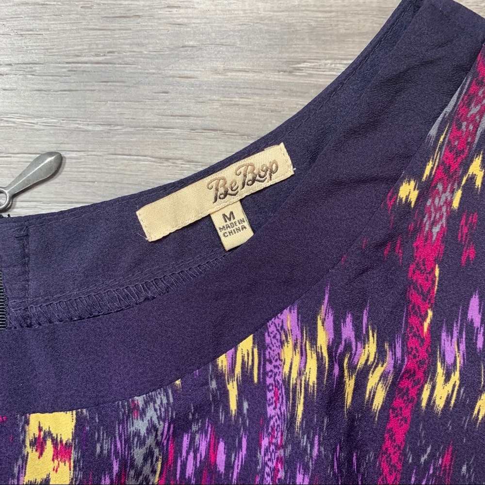 BeBop women’s purple print dress - Picture 2 of 7